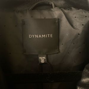 Black leather jacket